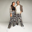 Skyclad Camo Wide-leg joggers