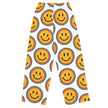 All-over print unisex wide-leg pants - retro smiley faces