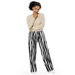 All-over print unisex wide-leg pants - Zebra Print