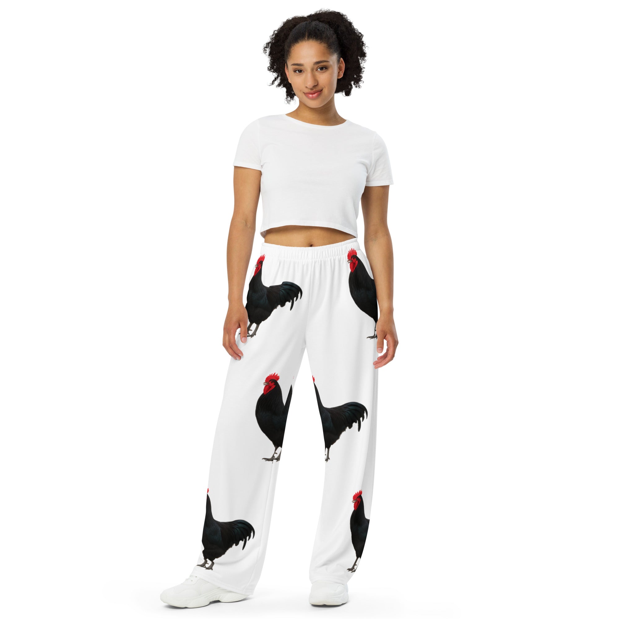 Australorp All-over print unisex wide-leg pants