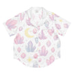 All-over print women’s short sleeve pajama top - Crystal Glow