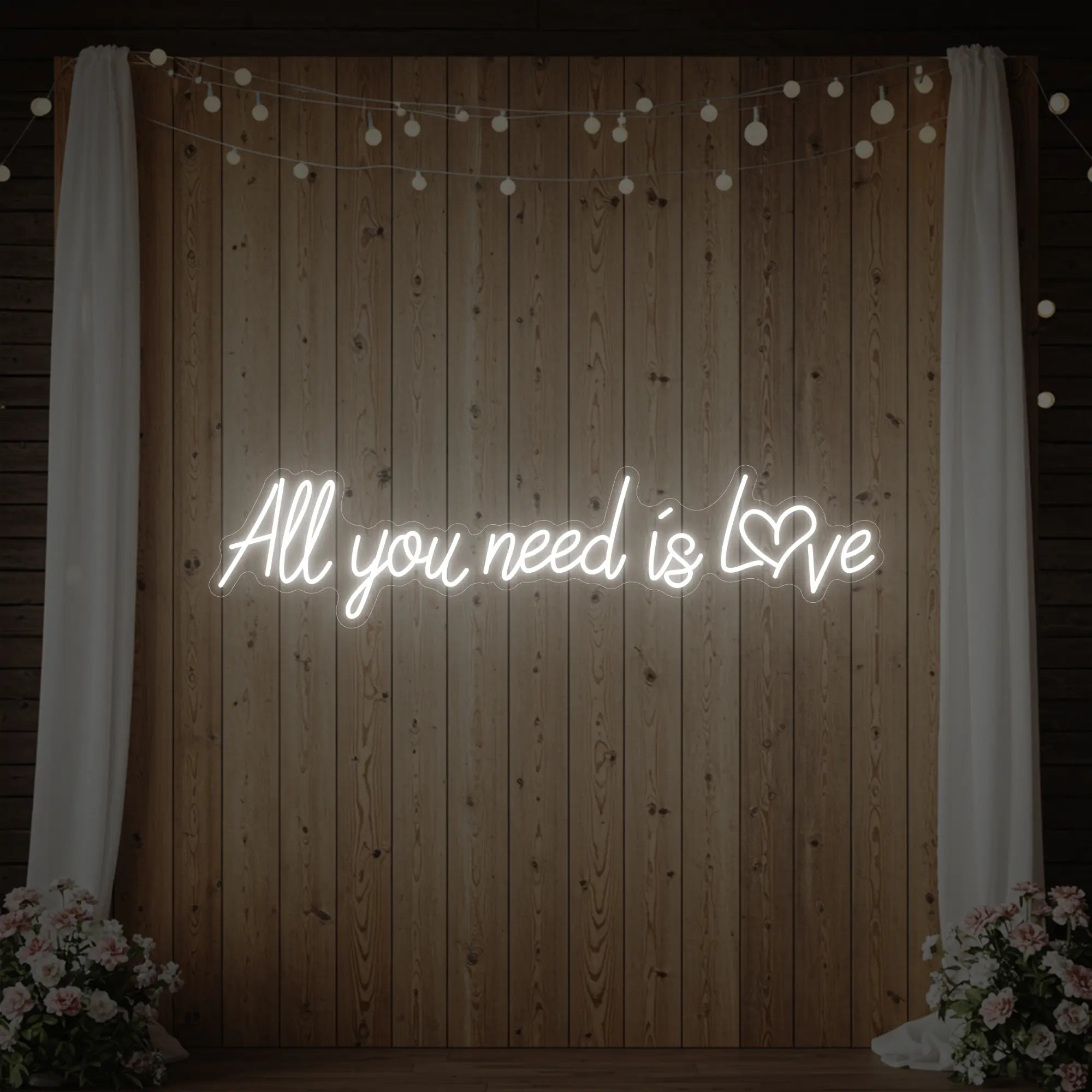 All You Need Is Love Heart Neon Sign