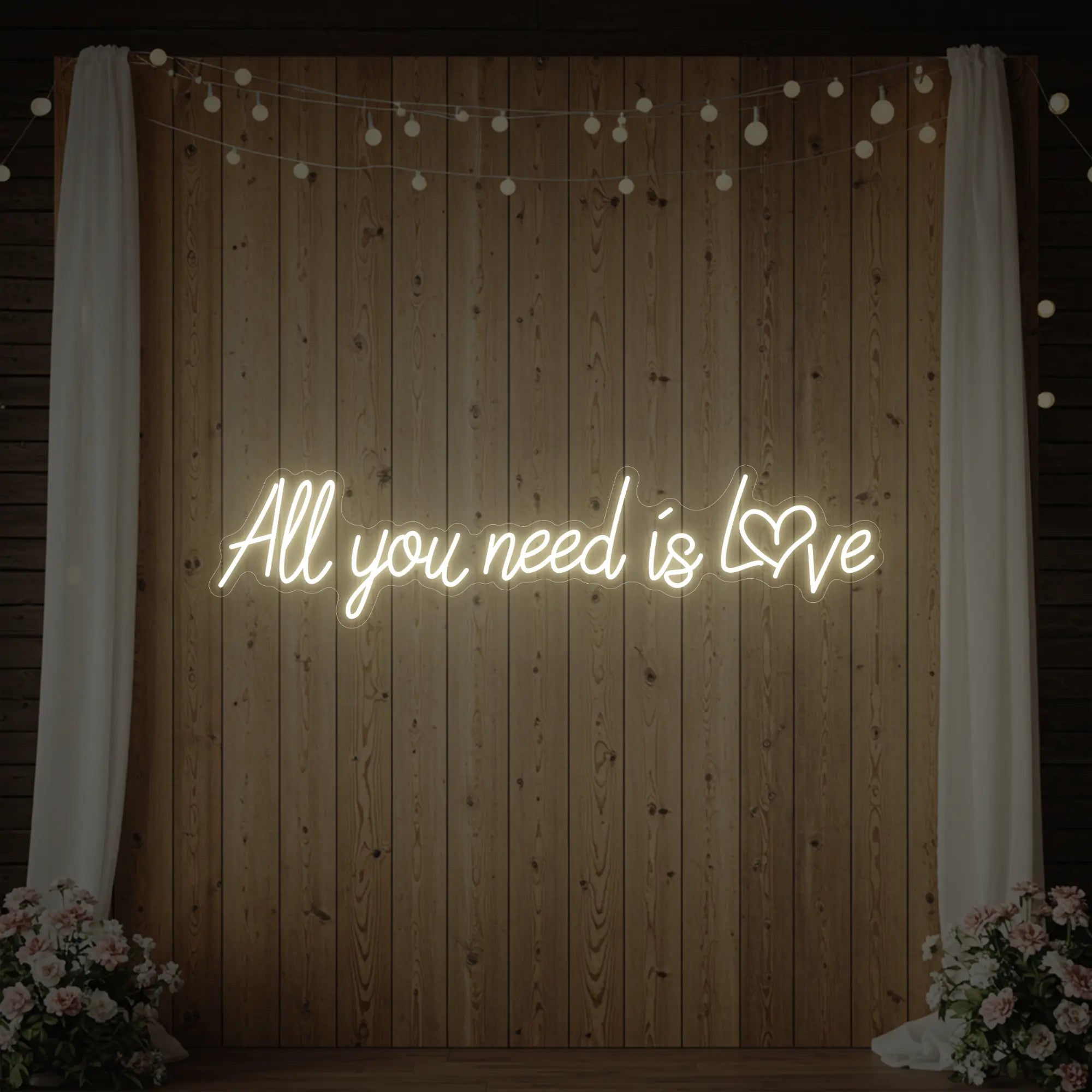 All You Need Is Love Heart Neon Sign