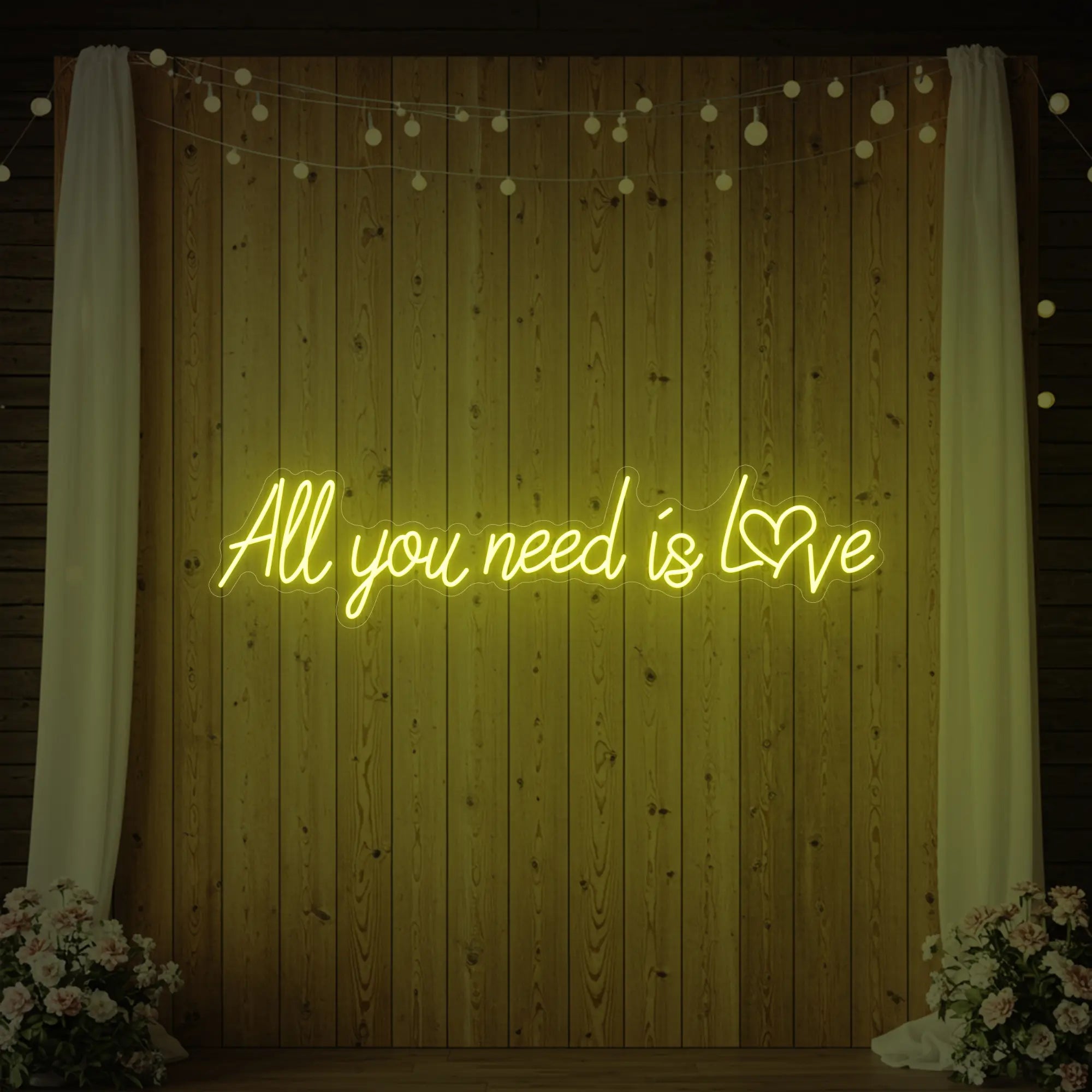 All You Need Is Love Heart Neon Sign
