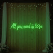 All You Need Is Love Heart Neon Sign