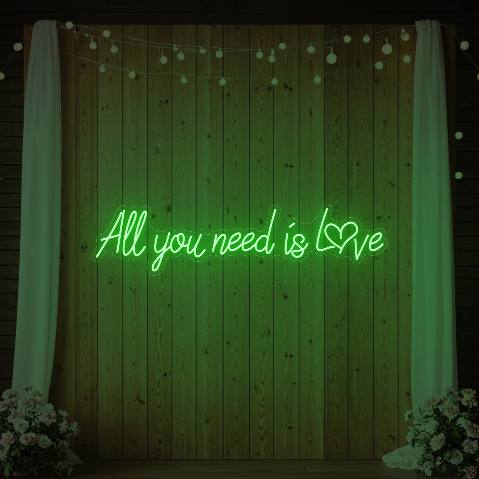 All You Need Is Love Heart Neon Sign