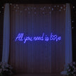 All You Need Is Love Heart Neon Sign