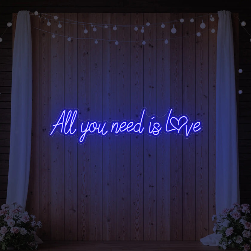 All You Need Is Love Heart Neon Sign