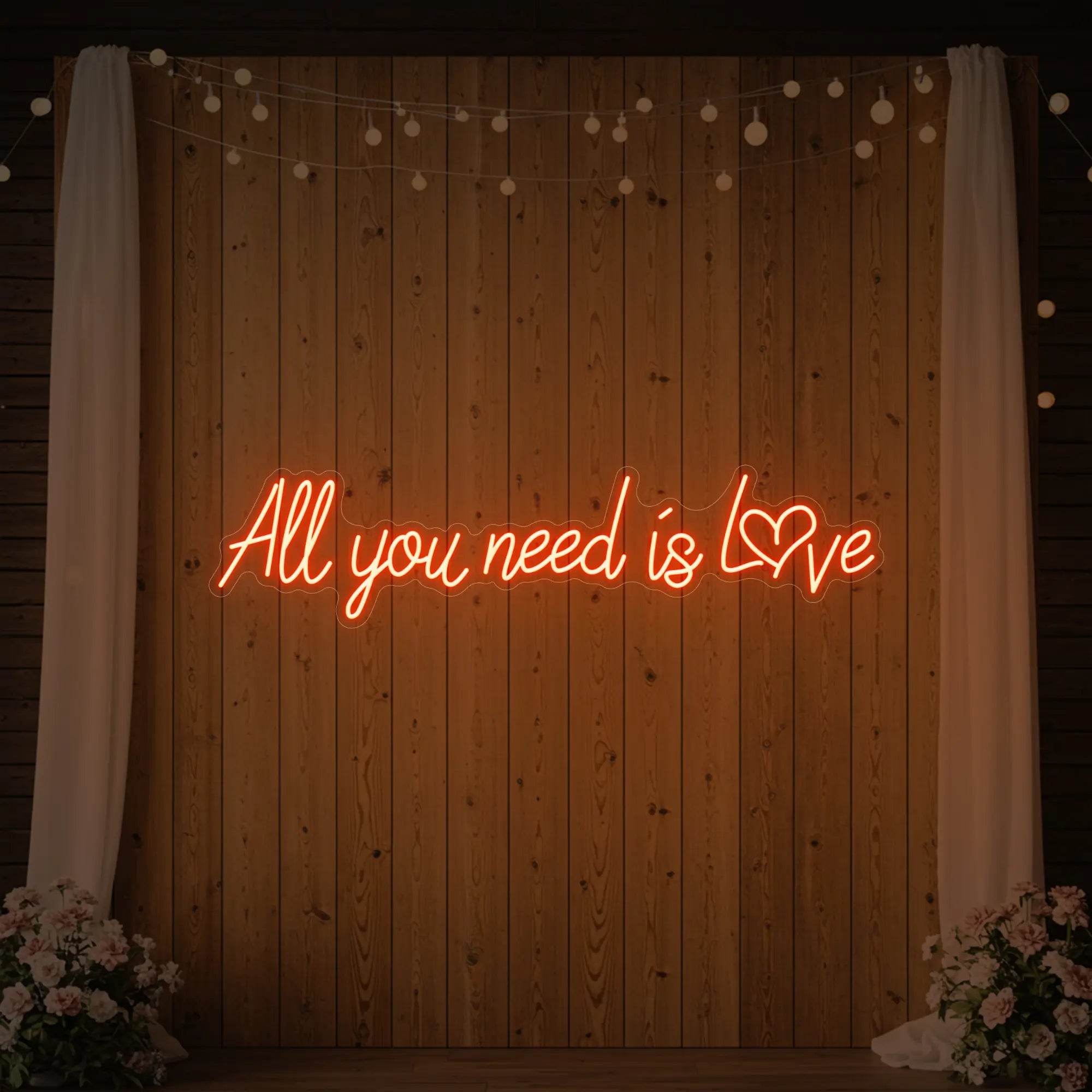 All You Need Is Love Heart Neon Sign