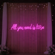 All You Need Is Love Heart Neon Sign