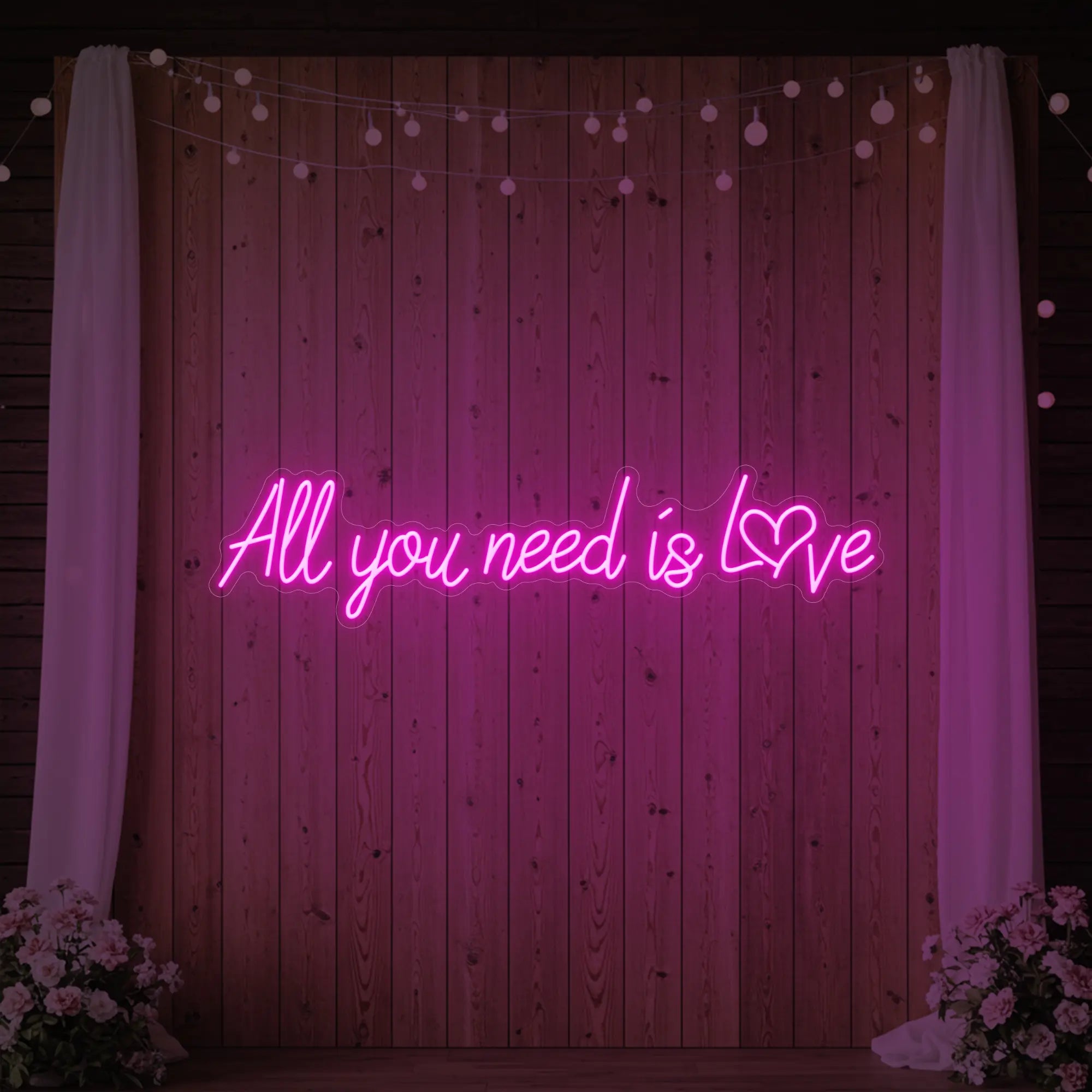 All You Need Is Love Heart Neon Sign
