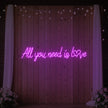 All You Need Is Love Heart Neon Sign
