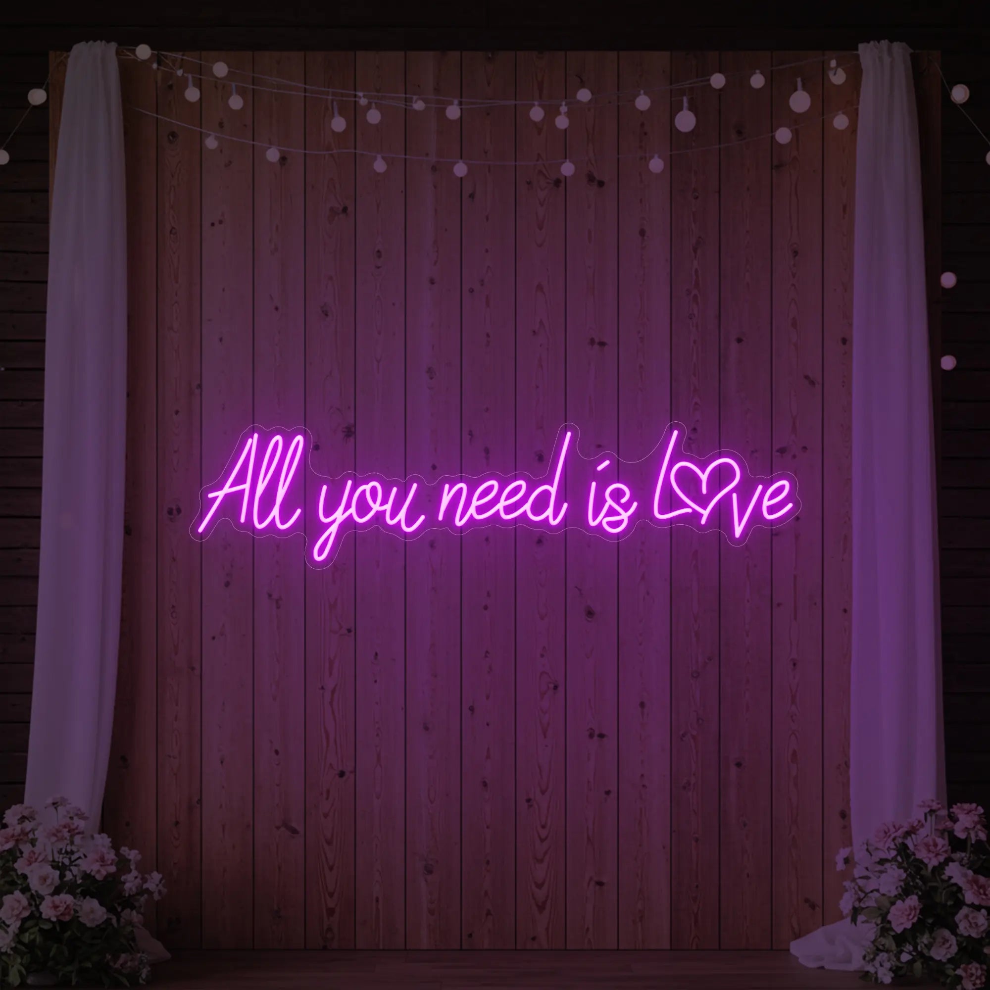 All You Need Is Love Heart Neon Sign