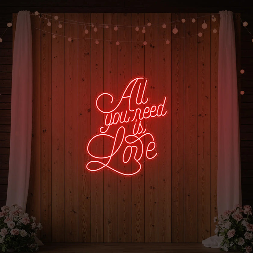 All You Need is Love V2 Neon Sign