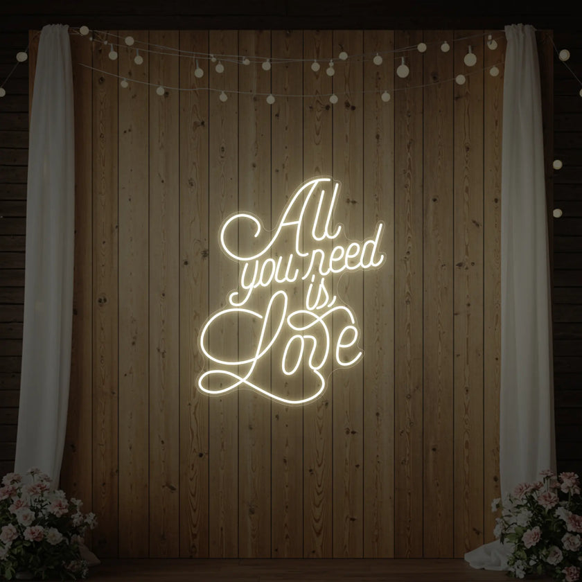 All You Need is Love V2 Neon Sign