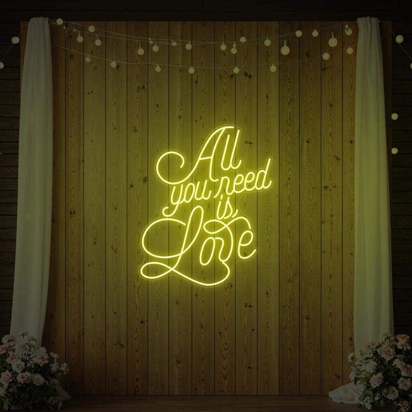 All You Need is Love V2 Neon Sign