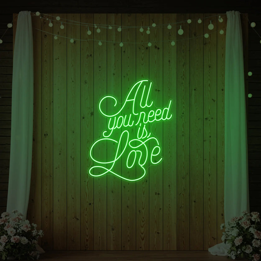 All You Need is Love V2 Neon Sign