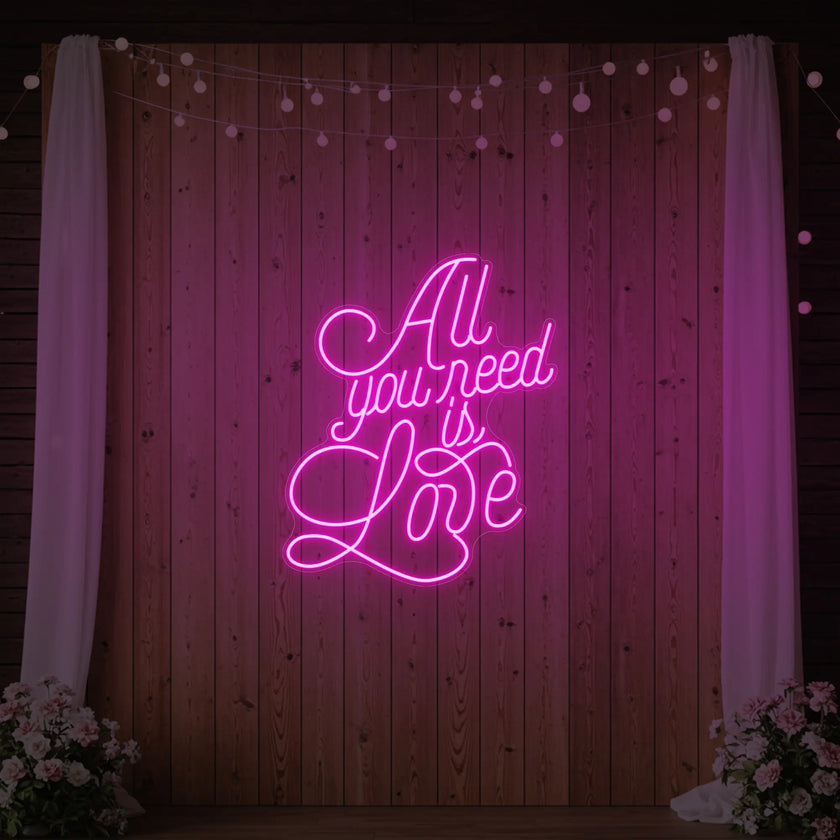 All You Need is Love V2 Neon Sign