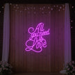 All You Need is Love V2 Neon Sign