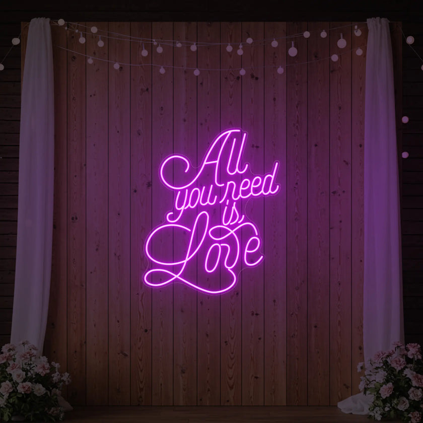 All You Need is Love V2 Neon Sign