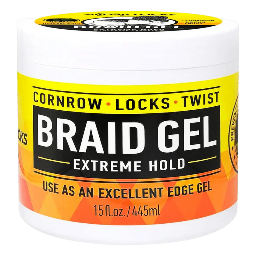 AllDay Locks Braid Gel Extreme Hold 15oz
