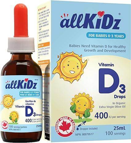 Allkidz Naturals - Vitamin D3 Drops 25 mL