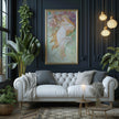 Alphonse Mucha - Les Saisons (Spring/Printemps) | Vintage Narrow Vertical Art (available handframed or unframed) 2x1