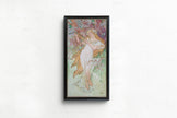 Alphonse Mucha - Les Saisons (Spring/Printemps) | Vintage Narrow Vertical Art (available handframed or unframed) 2x1