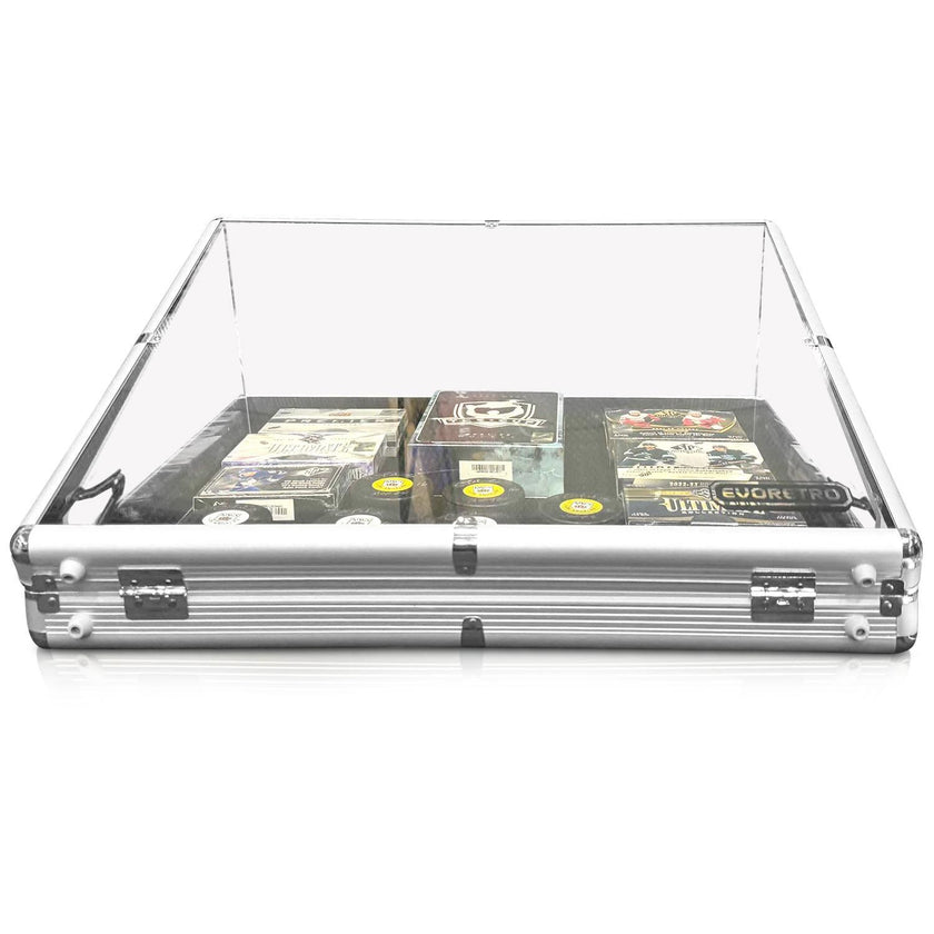 EVORETRO Aluminum Acrylic Clear Top Display Vendor Trade Show showcase
