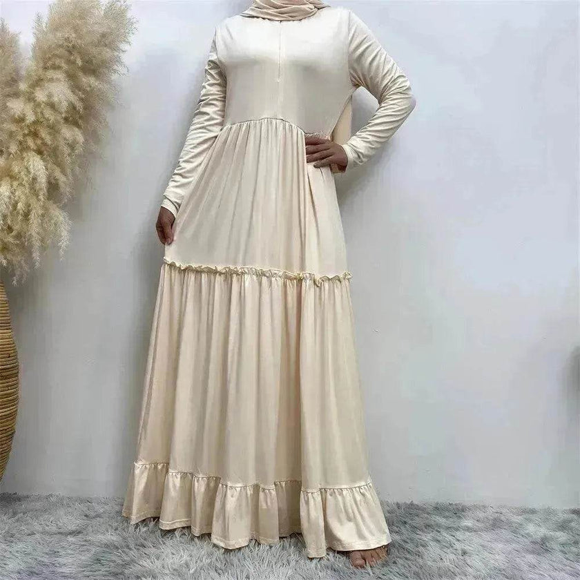 Amazing Simple Maxi Gown Abaya Dress for Sophisticated Arab Dubai Turkey Middle Eastern Women.