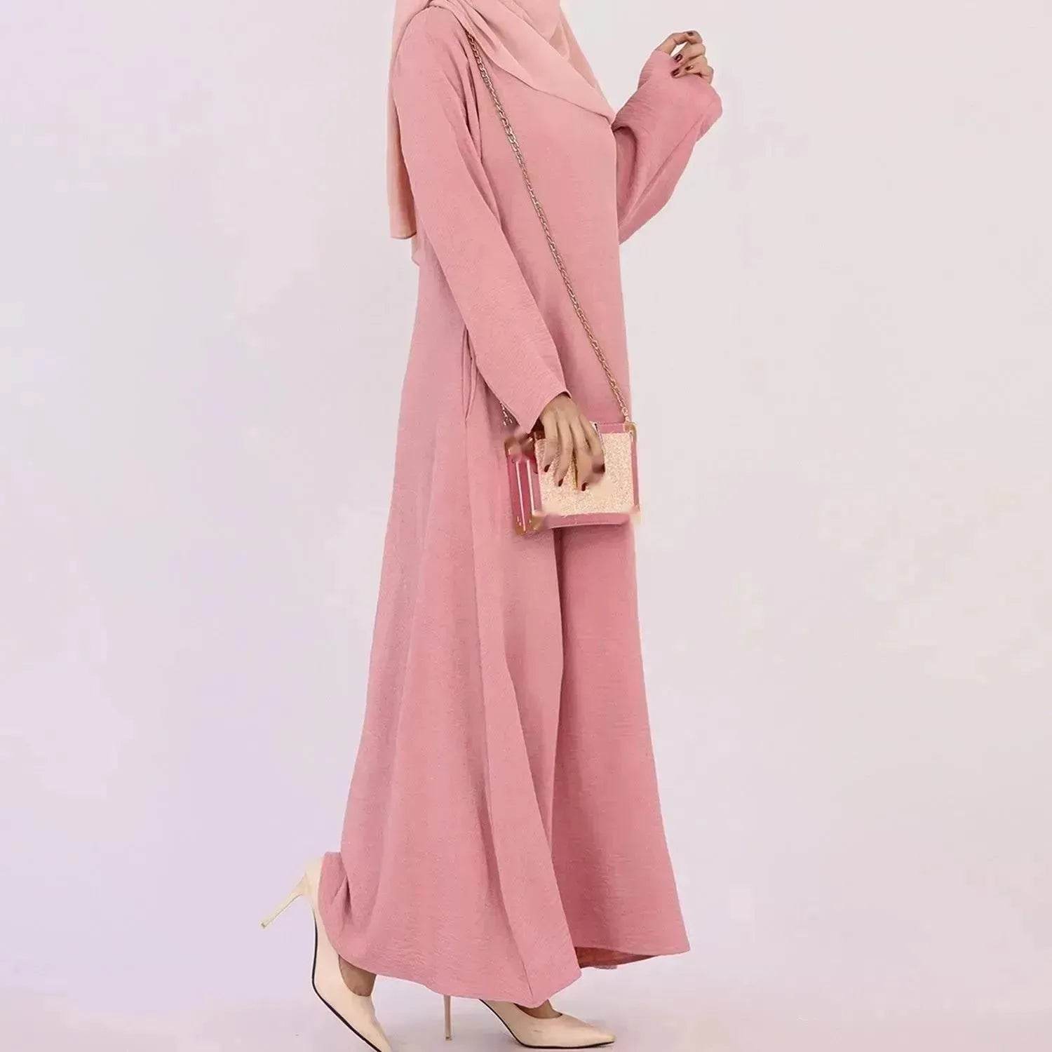 Middle East Dubai Turkey Multi-color Plus Size Women's Dress