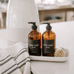 Amber Glass Dish Soap Dispenser