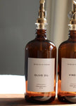 Amber Glass Olive Oil Dispenser Bottle