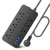 America Household Power Surge Protector Socket with USB Port.