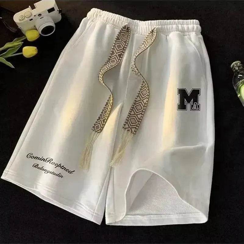 American High Street Fashionable Large Trunks Loose Sports And Leisure Middle Pants