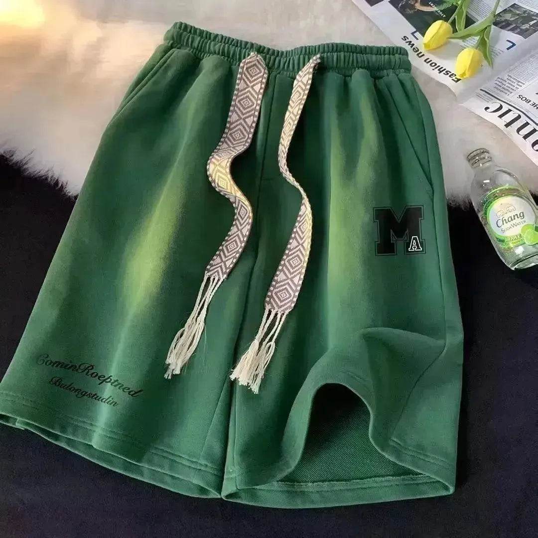 American High Street Fashionable Large Trunks Loose Sports And Leisure Middle Pants