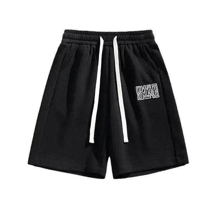 American Retro Shorts Male Student Hong Kong Style Trendy Fashion Fifth Pants Casual