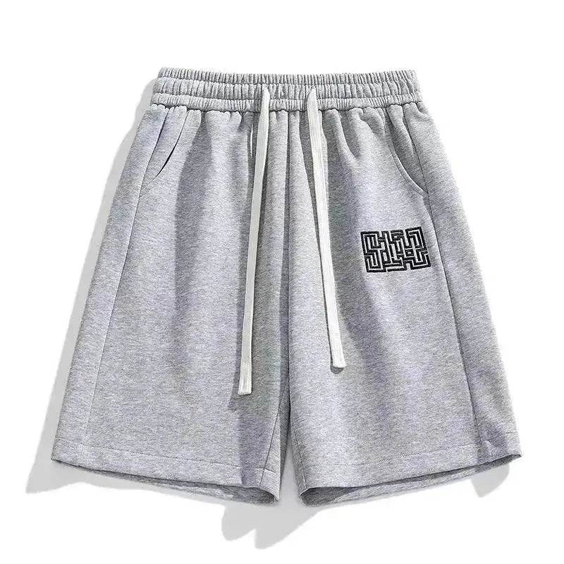 American Retro Shorts Male Student Hong Kong Style Trendy Fashion Fifth Pants Casual