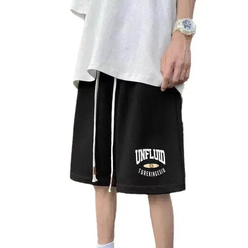 American Sports Shorts Loose Straight Casual