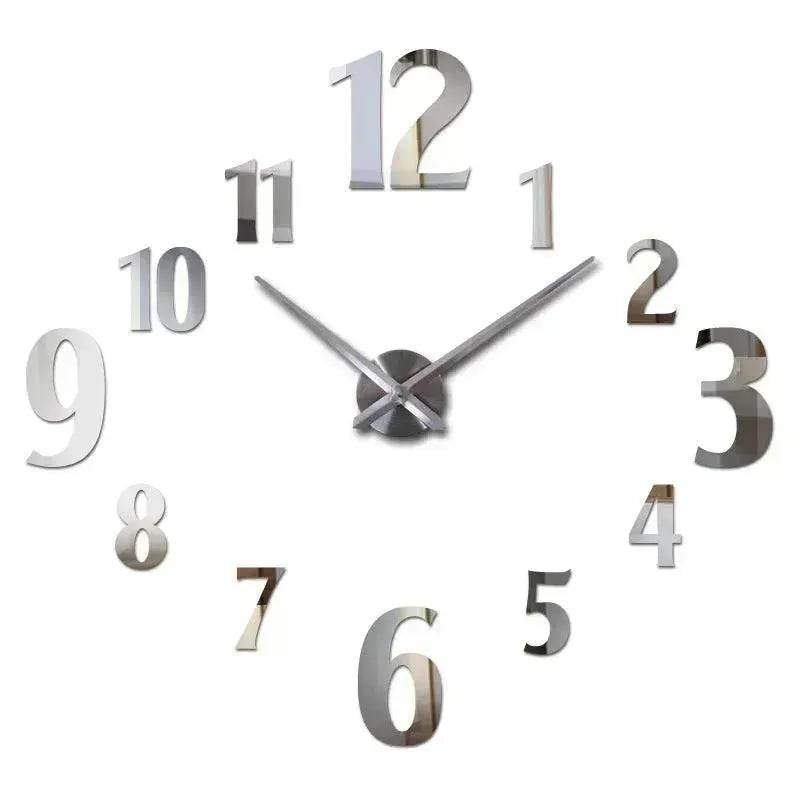 American Style Creative Three-Dimensional Decoration DIY Mirror Wall Stickers Nordic Clocks