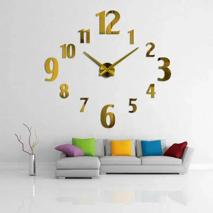 American Style Creative Three-Dimensional Decoration DIY Mirror Wall Stickers Nordic Clocks