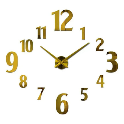 American Style Creative Three-Dimensional Decoration DIY Mirror Wall Stickers Nordic Clocks