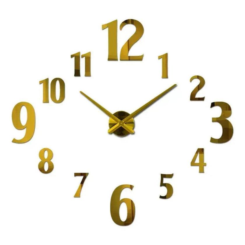 American Style Creative Three-Dimensional Decoration DIY Mirror Wall Stickers Nordic Clocks