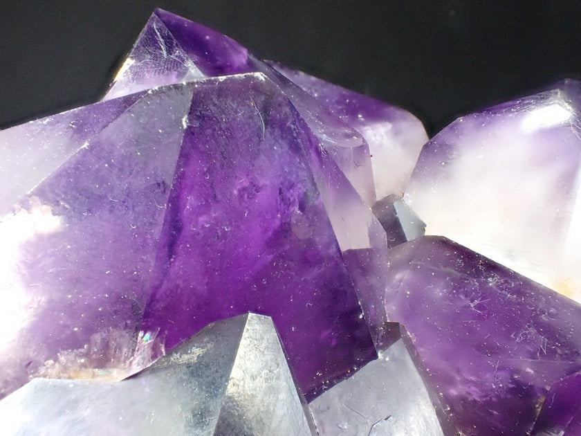 Amethyst Cluster with Deep Purple Zoning & White Matrix, Congo 4.62 kg, 10