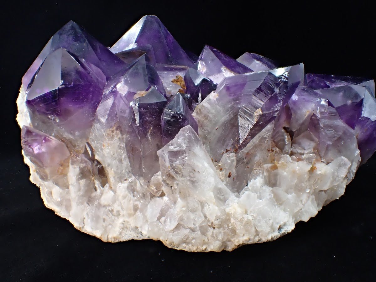 Amethyst Cluster with Deep Purple Zoning & White Matrix, Congo 4.62 kg, 10
