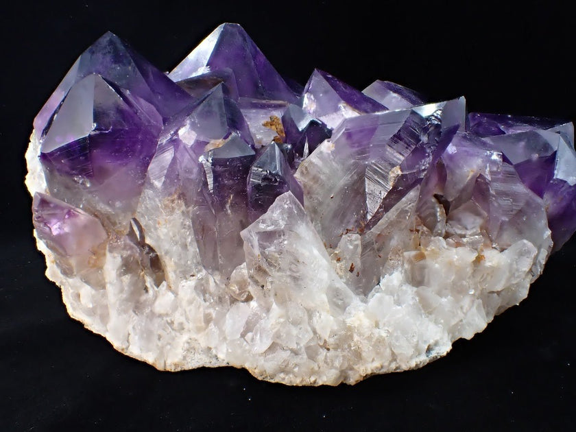 Amethyst Cluster with Deep Purple Zoning & White Matrix, Congo 4.62 kg, 10