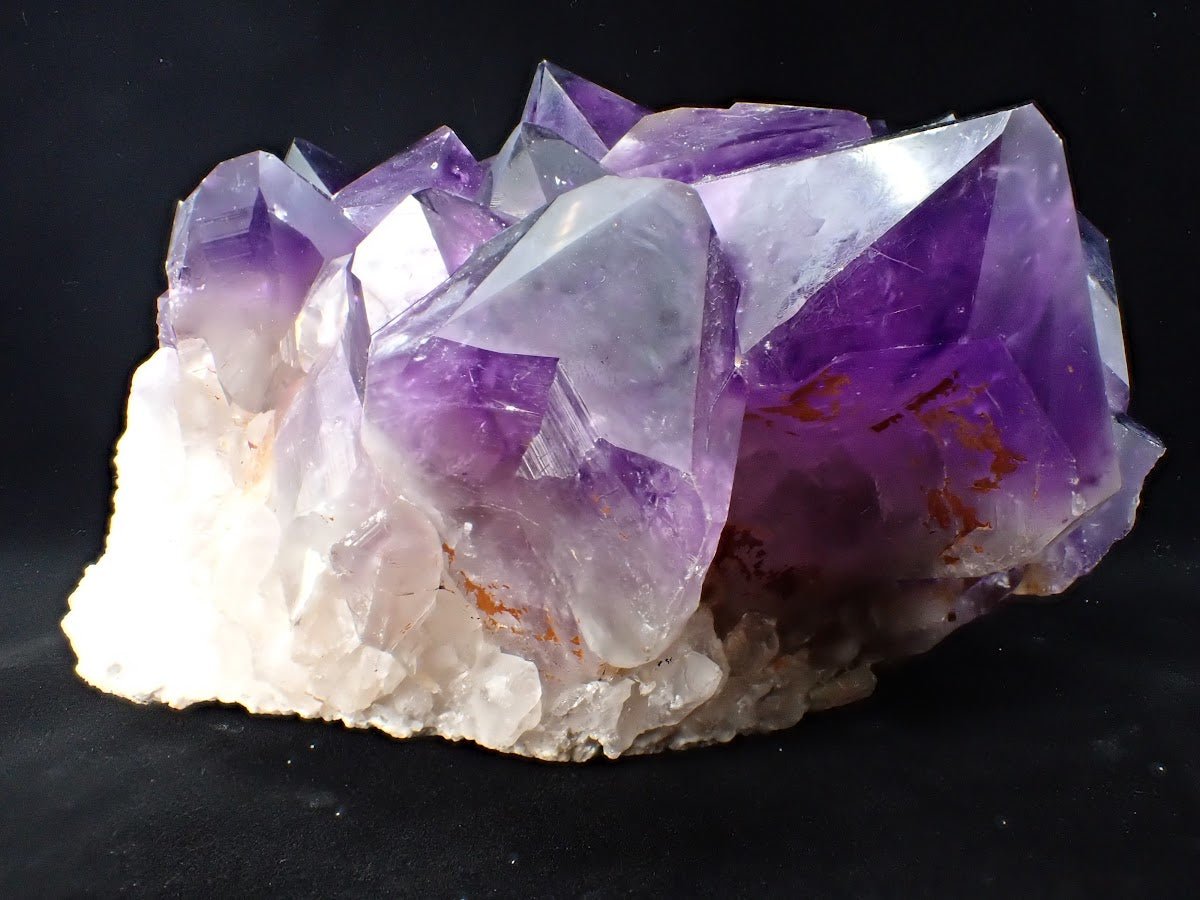 Amethyst Cluster with Deep Purple Zoning & White Matrix, Congo 4.62 kg, 10