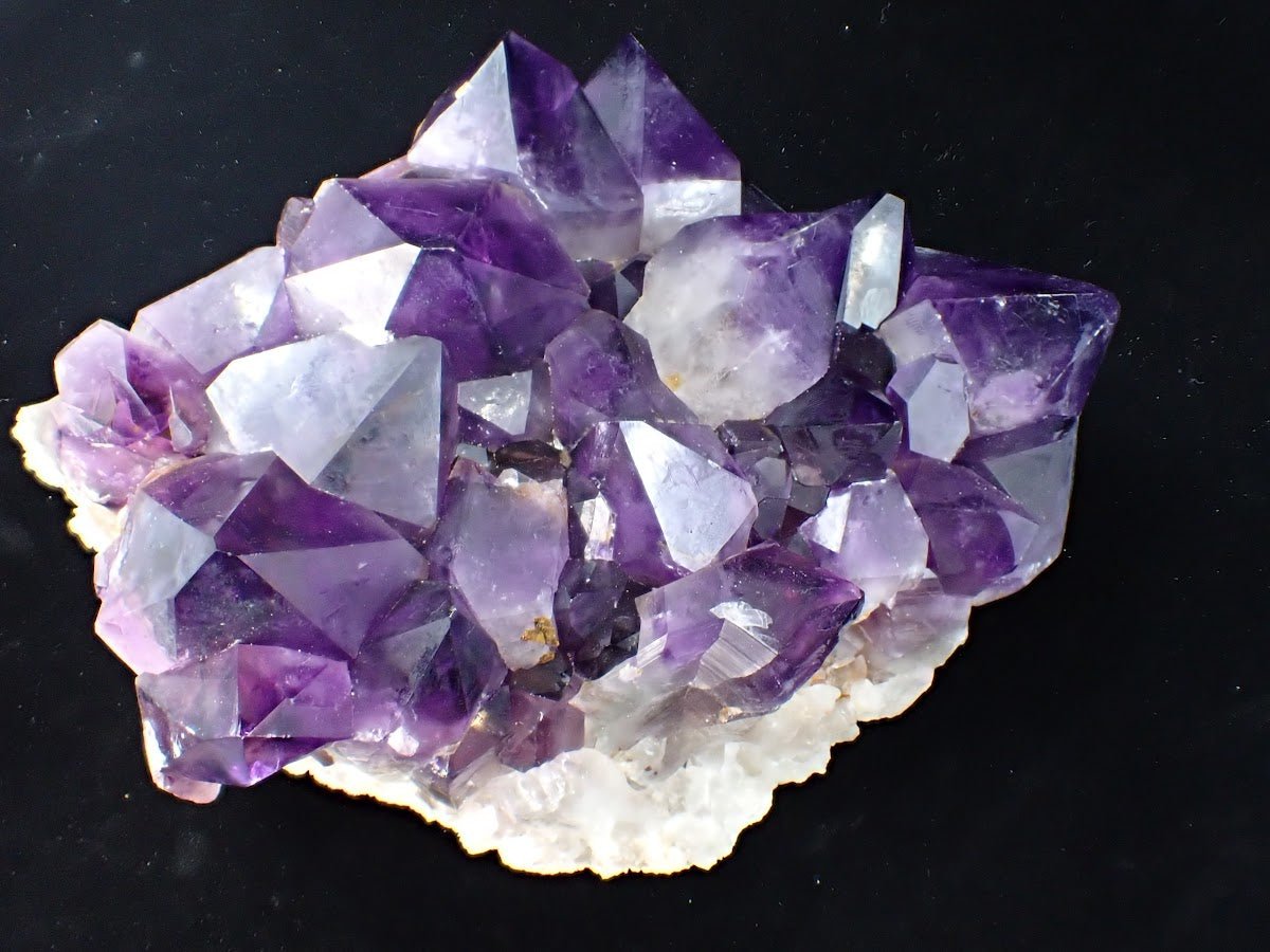 Amethyst Cluster with Deep Purple Zoning & White Matrix, Congo 4.62 kg, 10