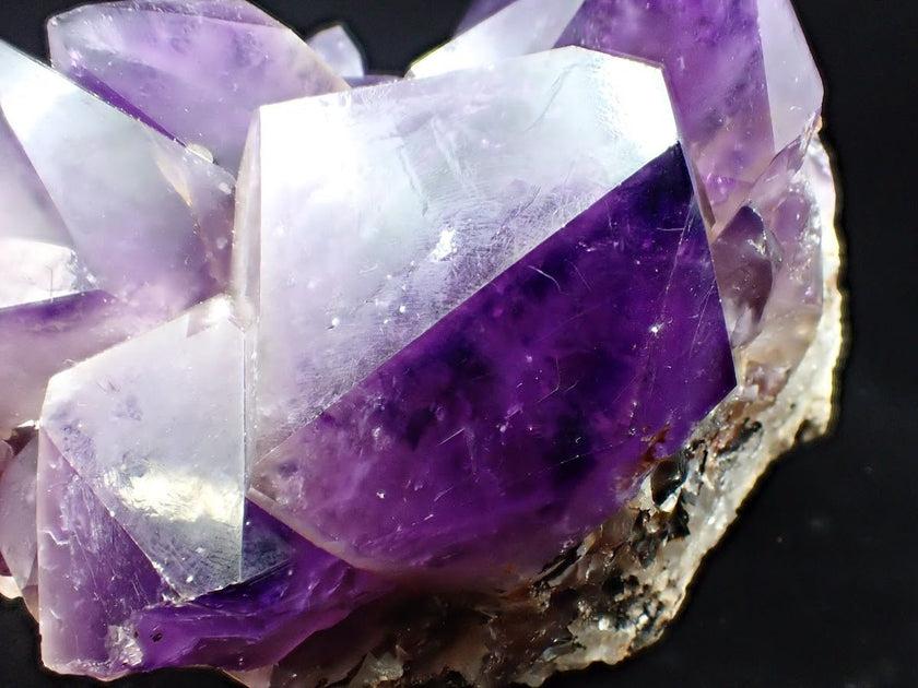 Amethyst Cluster with Deep Purple Zoning & White Matrix, Congo 4.62 kg, 10