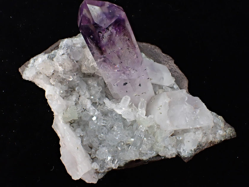 Amethyst Enhydro on Quartz Matrix – Goboboseb Mountains, Namibia